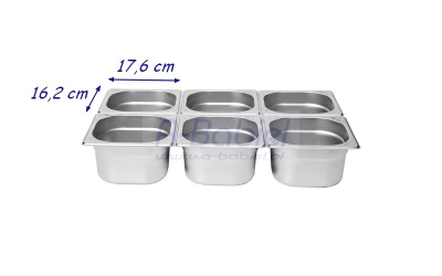 Pojemnik GN 1/6 stalowy ECO