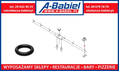 Uszczelka dyszy płuczącej, oring, do zmywarki gastronomicznej Fagor - Q307036
